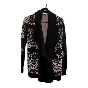 Anthropology Staring At Stars Boho Waterfall Floral Cardigan. Size XS
